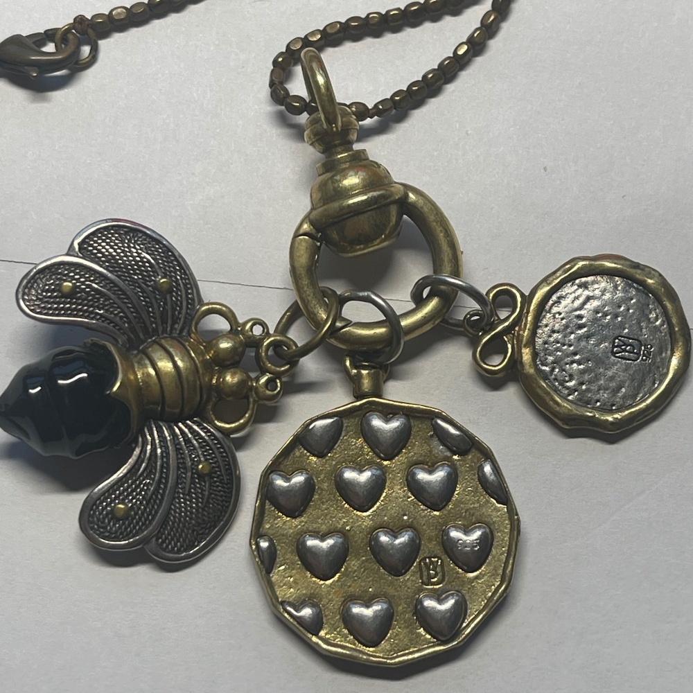 Waxing Poetic Charm Holder Necklace & 3 Charms - Picture 4 of 10